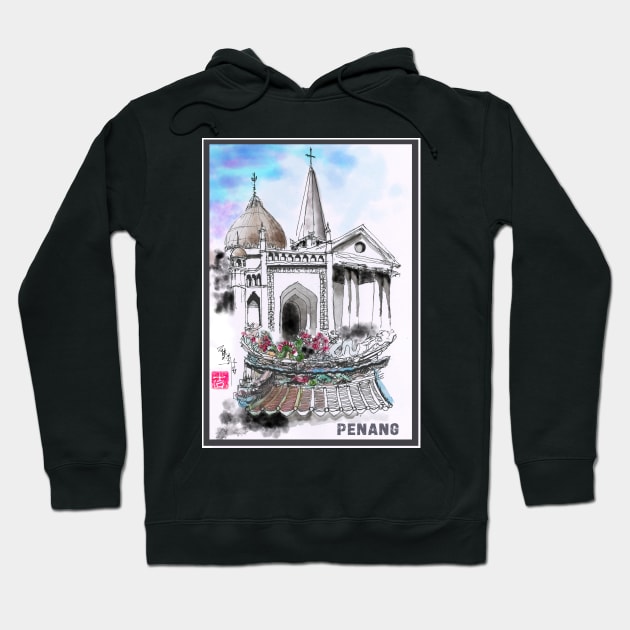 Multi Cultural George Town | Penang | Malaysia Hoodie by PreeTee 